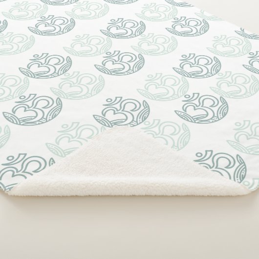 Couverture Sherpa Sherpa Meditation Blanket with Soft-Toned Patterns (3/4)