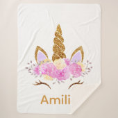 Couverture Sherpa Sherpa Unicorn Blanket (Devant)