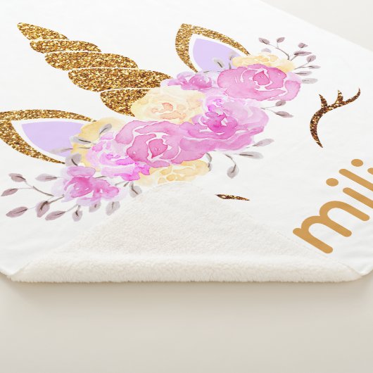 Couverture Sherpa Sherpa Unicorn Blanket (3/4)