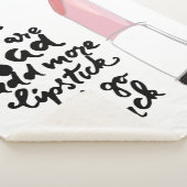 Couverture Sherpa Si vous êtes tristes ajoutez plus de rouge à (3/4)