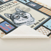 Couverture Sherpa Sibérien Husky propriétaire Lover Funny Keepsaké Q (3/4)