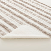 Couverture Sherpa Sicily Rustic Brown Stripes  (3/4)