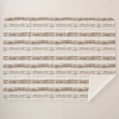 Couverture Sherpa Sicily Rustic Brown Stripes  (Devant (Horizontal))