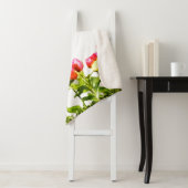 Couverture Sherpa SIGNE DE CONCEPTION DE FLEURS Sherpa Blanket (En situation)