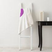 Couverture Sherpa Signe de Paix Violet (En situation)