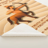 Couverture Sherpa Signe du zodiaque Conception d'astrologie 3D moder (3/4)