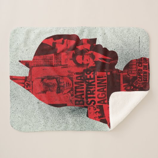 Couverture Sherpa Silhouette de Batman (Devant (Horizontal))