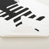 Couverture Sherpa Silhouette de chat noir (3/4)