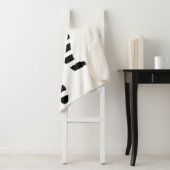 Couverture Sherpa Silhouette de chat noir (En situation)