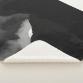 Couverture Sherpa Silhouette de lune de chats noirs (3/4)