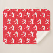 Couverture Sherpa Silhouette de Max le renne (Devant (Horizontal))
