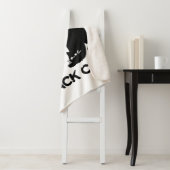 Couverture Sherpa Silhouettes de chat noir - Design Feline mignon (En situation)