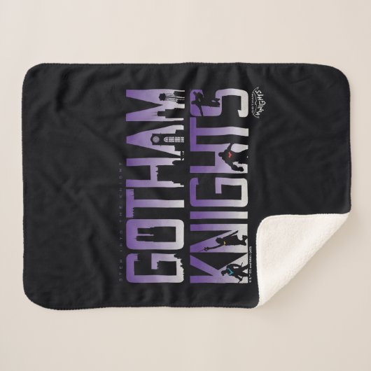 Couverture Sherpa Silhouettes de Gotham Knights (Devant (Horizontal))