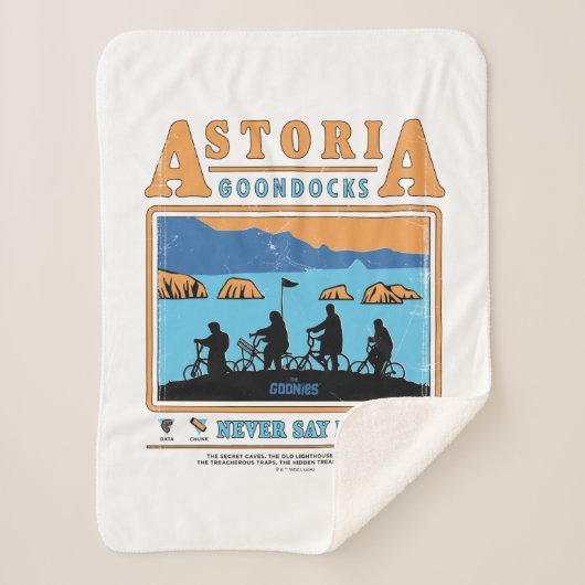 Couverture Sherpa Silhouettes des Goonies sur les Goondocks d'Astori (Devant)