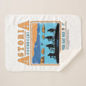 Couverture Sherpa Silhouettes des Goonies sur les Goondocks d'Astori (Devant (Horizontal))