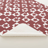 Couverture Sherpa Silhueta de flores em padrão. (3/4)