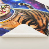 Couverture Sherpa Silly Cat in Space World Mème (3/4)