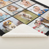 Couverture Sherpa Simple 12 Picture Family Friends Pets Collage (3/4)