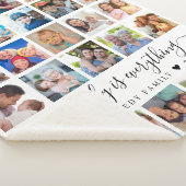 Couverture Sherpa Simple 25 Photo Collage Citation Nom de famille (3/4)