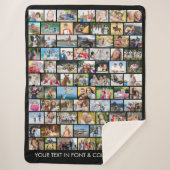 Couverture Sherpa Simple 77 Multiforme Photo Collage de votre couleu (Devant)