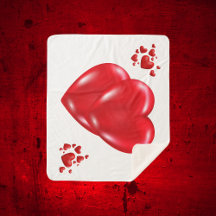 Simple coeur rouge sur Heureuse Sainte-Valentin bl