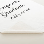 Couverture Sherpa Simple congratulation graduation add your (3/4)