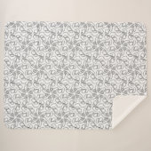 Couverture Sherpa simple et élégant noir et blanc Sherpa Blanket (Devant (Horizontal))