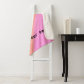 Couverture Sherpa simple minimum ajouter votre texte monogramme phot (En situation)