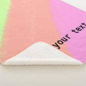 Couverture Sherpa simple minimum ajouter votre texte monogramme phot (3/4)