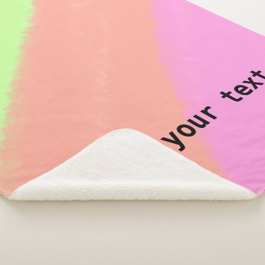 Couverture Sherpa simple minimum ajouter votre texte monogramme phot (3/4)