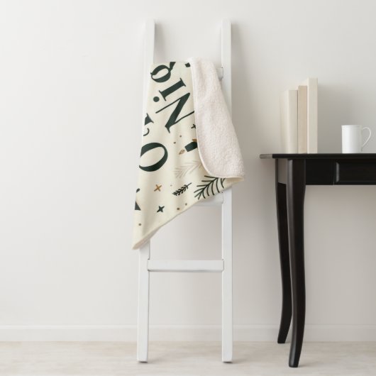 Couverture Sherpa Simple Noël O Holy Night (En situation)