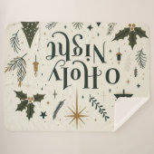 Couverture Sherpa Simple Noël O Holy Night (Devant (Horizontal))