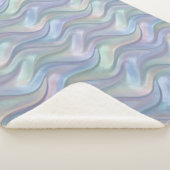Couverture Sherpa Simple Pastel Waves Modern Blanket - For Her (3/4)