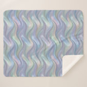 Couverture Sherpa Simple Pastel Waves Modern Blanket - For Her (Devant (Horizontal))