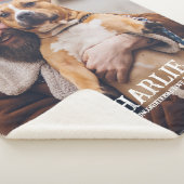 Couverture Sherpa Simple Personnalisé Animaux de compagnie Nom de la (3/4)