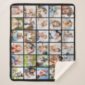 Couverture Sherpa Simple Photo Collage Personalized Multi 30 Picture (Devant)