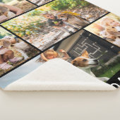 Couverture Sherpa Simple Six-Photo avec nom d'animal de compagnie (3/4)