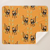 Couverture Sherpa Singe mignon (Devant (Horizontal))