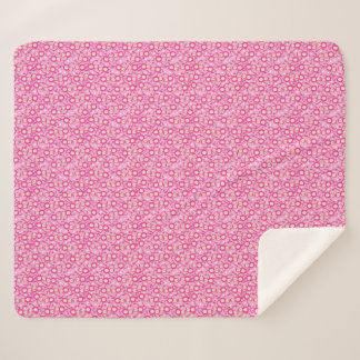 Couverture Sherpa Singe rose Motif Funny Mignons Singes