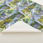 Couverture Sherpa Singes De Langur Noir Manger, Grande Blanche Sherp (3/4)