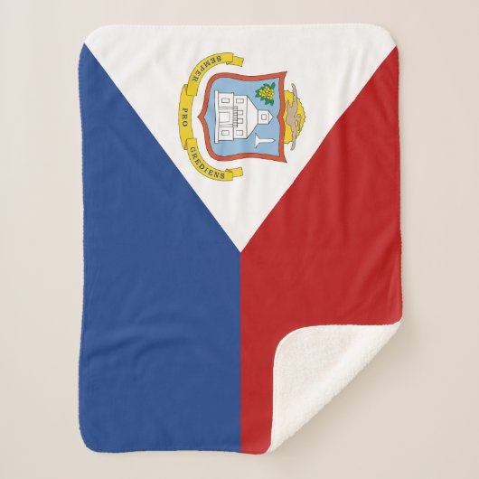 Couverture Sherpa Sint Maarten Flag (Devant)
