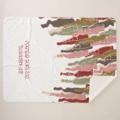 Couverture Sherpa Sip Happy Vin Amateur Sherpa Blanket (Devant (Horizontal))