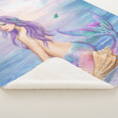 Couverture Sherpa Sirène bleue couvrante (3/4)