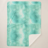 Couverture Sherpa Sirène de menthe d'argent (Devant)