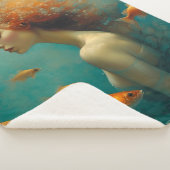 Couverture Sherpa Sirène et poisson rouge (3/4)