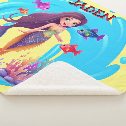 Couverture Sherpa Sirènes, Poisson éclaboussant dans l'eau personnal (3/4)