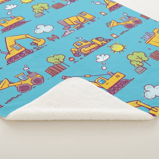 Couverture Sherpa Site de construction pour enfants et véhicule (3/4)