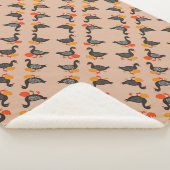 Couverture Sherpa Six Oies A-Laying Mi-Century Retro Cut Out 2 (3/4)