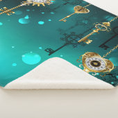 Couverture Sherpa Skeleton Keys on Green Background (3/4)