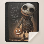 Couverture Sherpa Skeleton Pumpkin – There Is Only Darkness (Devant)
